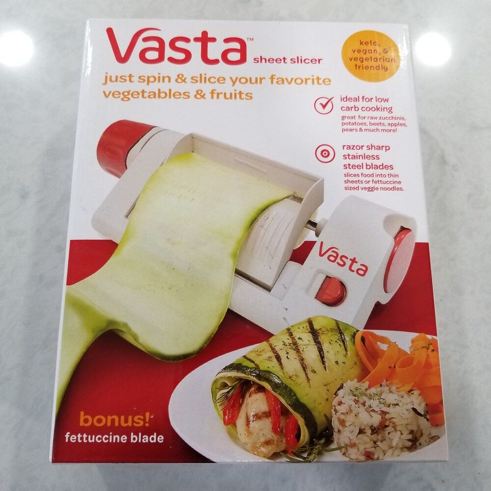 Vasta Sheet Slicer with bonus fettuccine blade nib sealed
